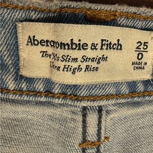 Abercrombie & Fitch Light Wash High Rise Jeans